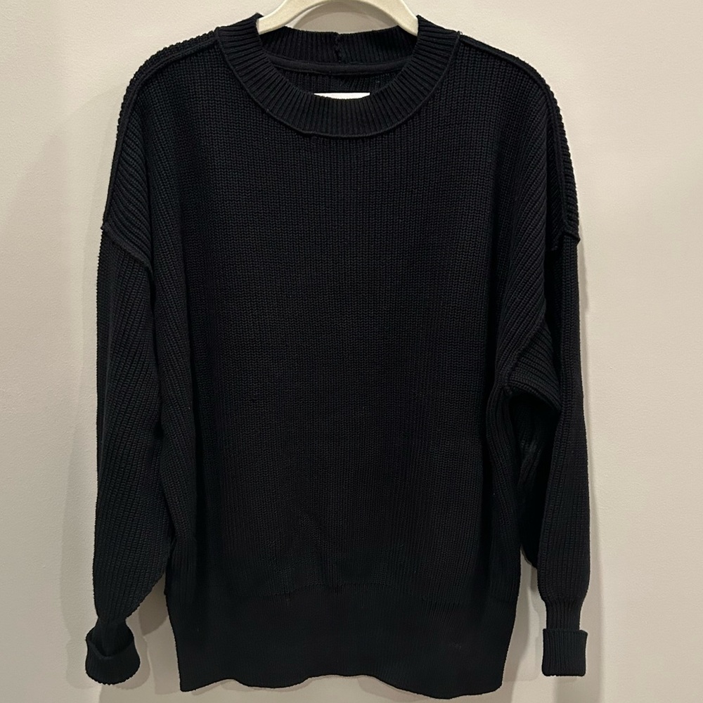 Aerie Beyond Sweater in Black